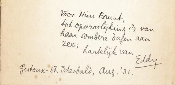 PERRON, E. du - Een voorbereiding.