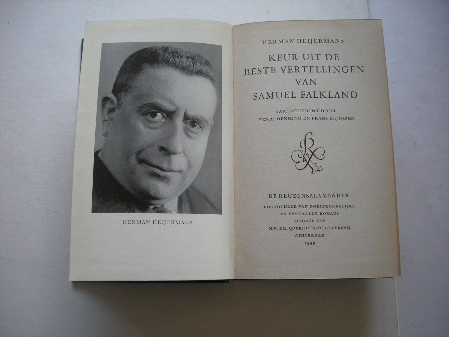 Heijermans, Herman / Dekking, H en Mijnssen, F., samenst. - Keur uit de beste vertellingen van Samuel Falkland