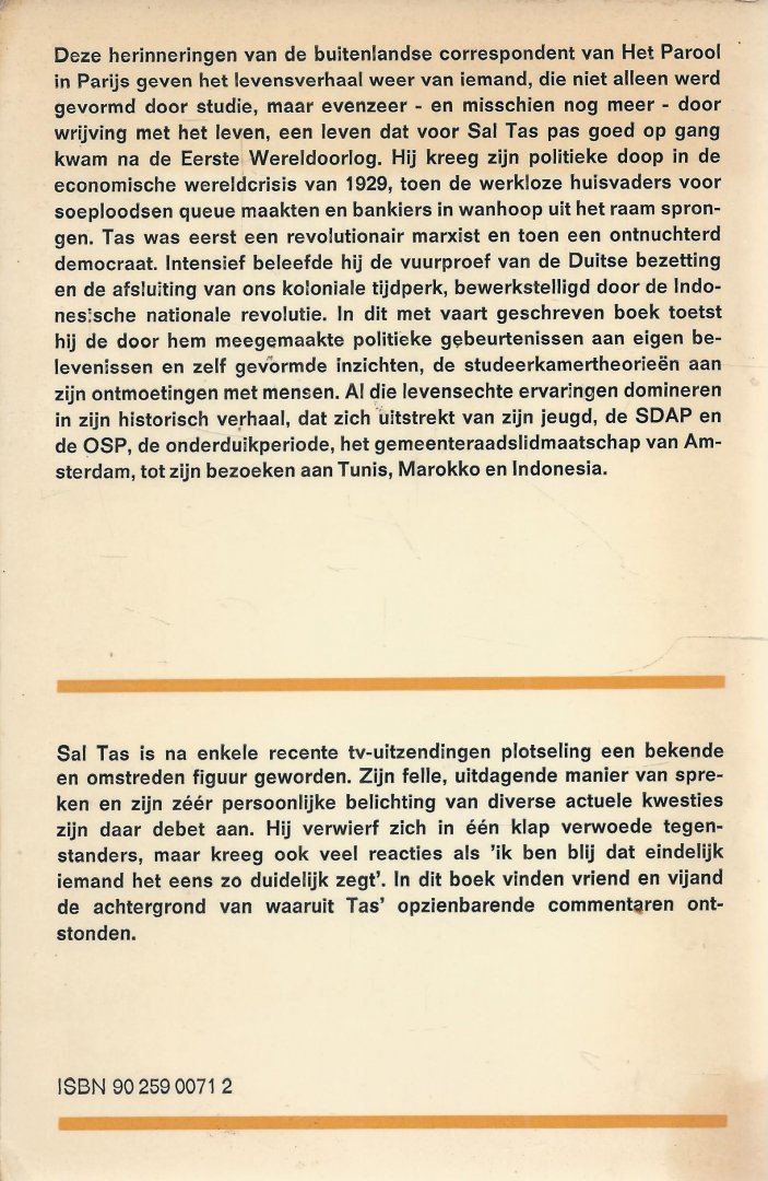 Tas, Sal - WAT MIJ BETREFT Tas, Sal - WAT MIJ BETREFT
