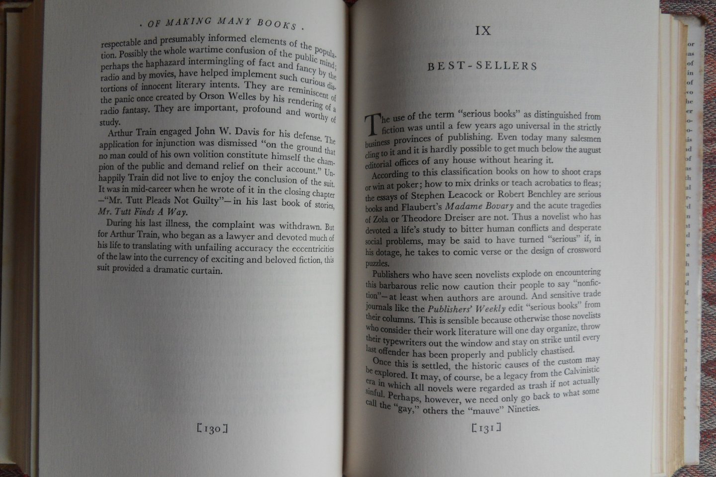 Burlingame, Roger. - Of Making Many Books. - A Hundred Years of Reading, Writing and Publishing.
