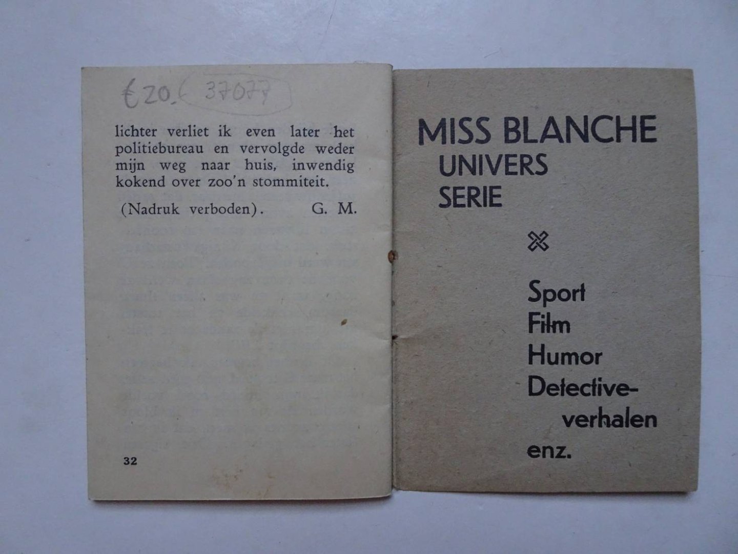 G.M.. - XX. De Inbraak.