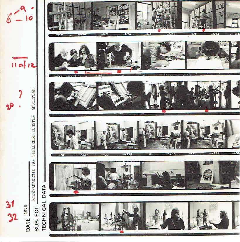RIEMSDIJK, J. van e.a. [Red.] - Studie informatie Rijksakademie van Beeldende Kunsten Amsterdam 1976.