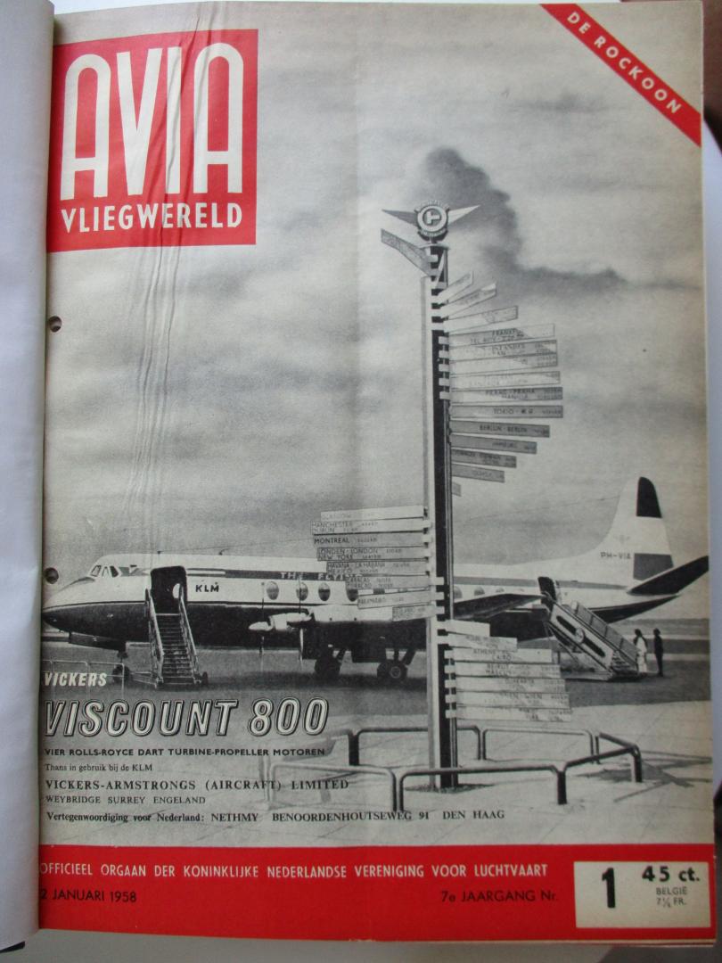redactie / Hans Kosman e.a. - Avia vliegwereld - ingebonden jaargangen 1957 en 1958