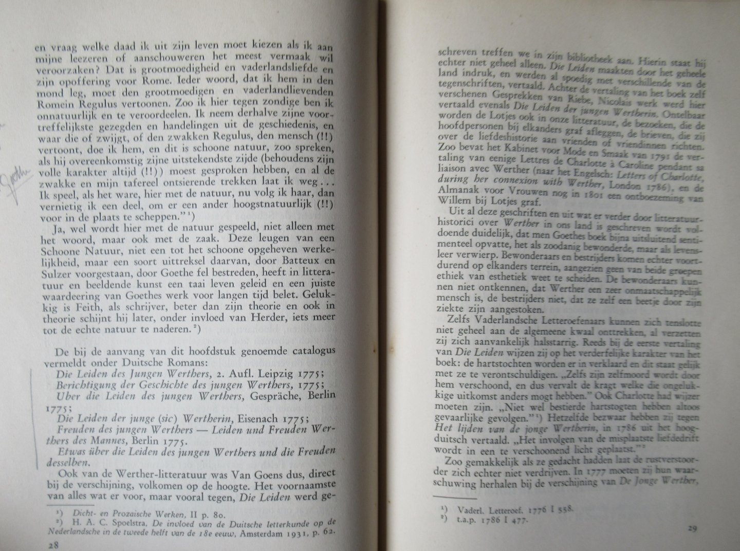 Laan, J.E. van der - Goethe in de Nederlandsche letterkunde