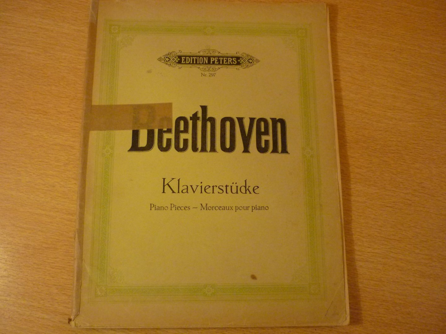 Beethoven; Ludwig von (1770 – 1827) - Klavierstucke (Herausgegeben von Louis Kohler und Adolf Ruthardt)
