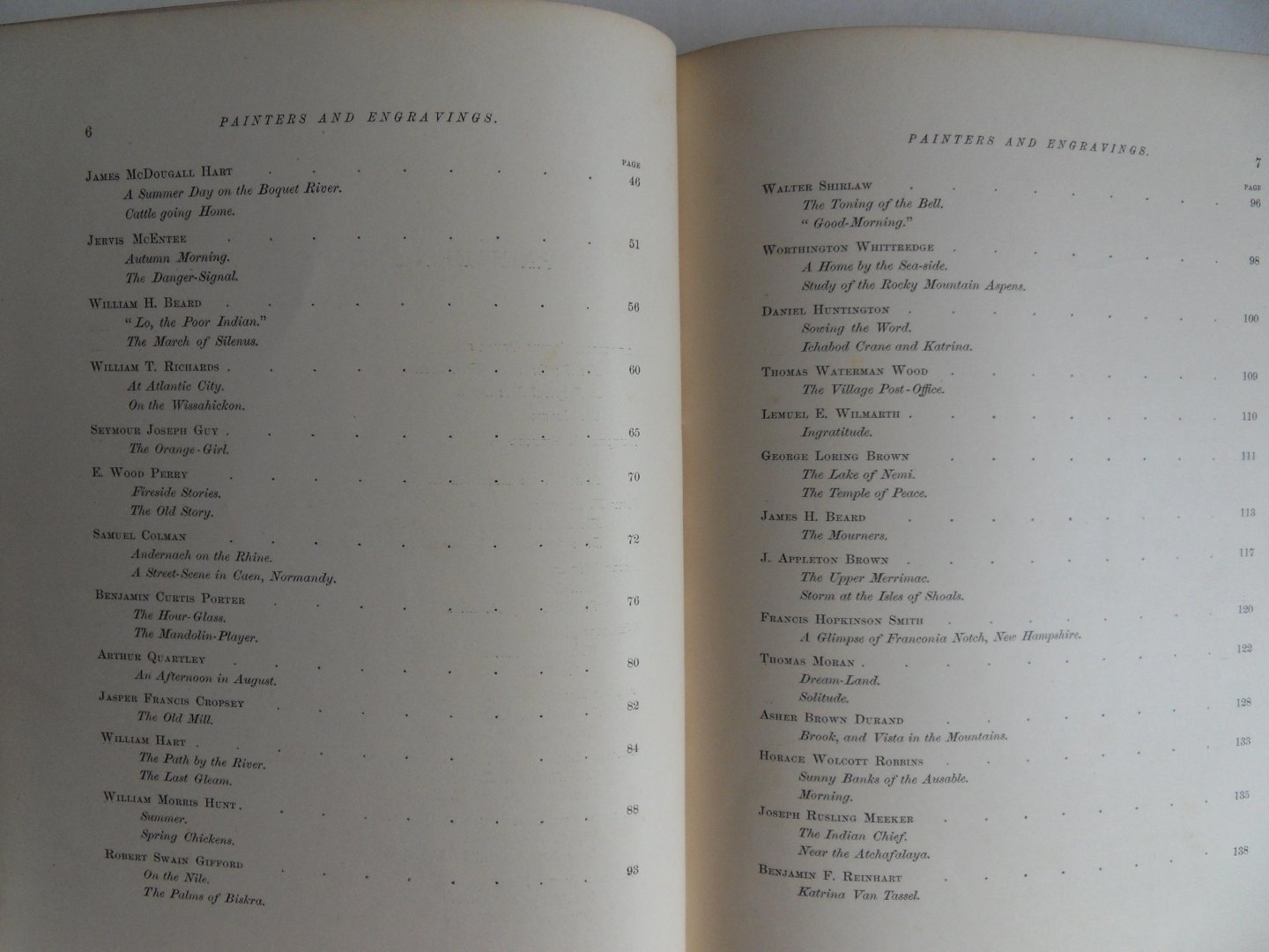Sheldon, G.W. - American Painters. - With Eighty-Three Examples of their Work engraved on Wood.