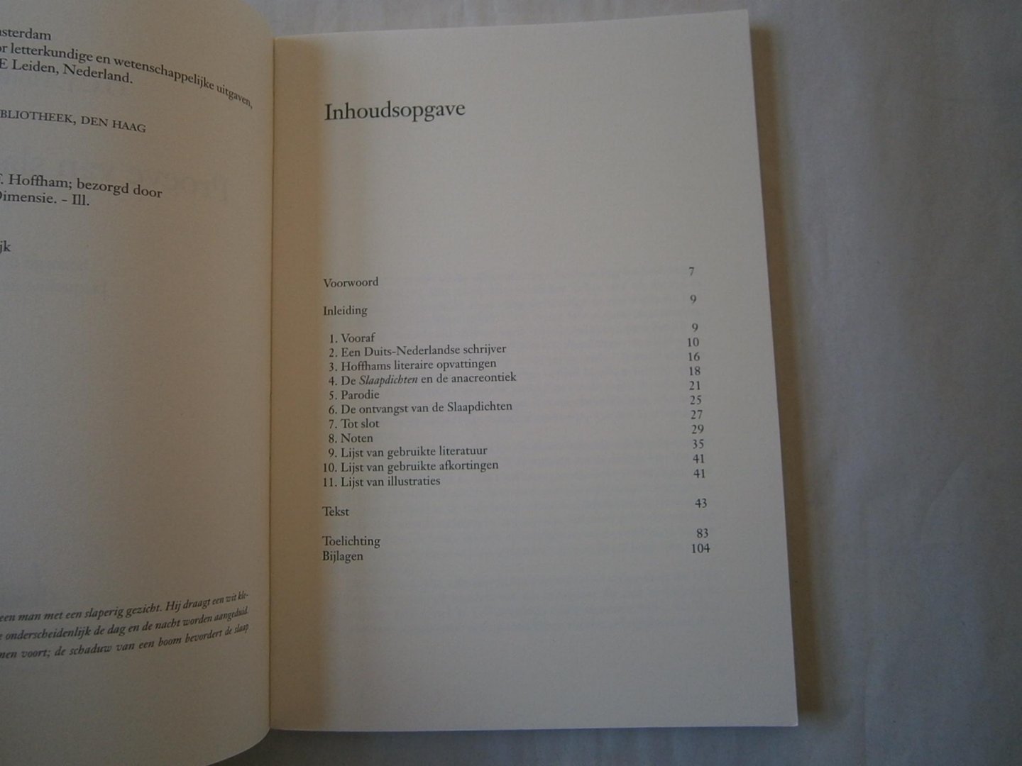 Hoffham, O.C.F. - Proeve van slaapdichten