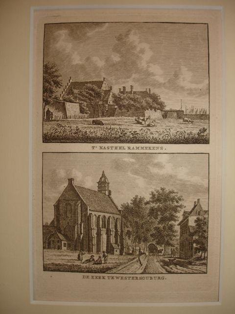 West-Souburg. - De Kerk te Wester Souburg. - T' Kasteel Rammekens.