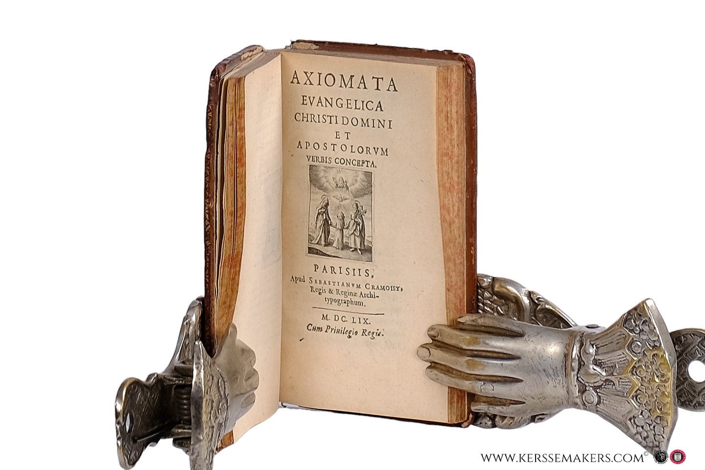 Des Champsneufs, Pierre - Davidis suspiria, excepta a Petro des Champsneufs Soc. Iesu Sacerdote. - Bound with: Anonym (Pierre Des Champsneufs). Axiomata evangelica Christi Domini et Apostolorum verbis concepta.
