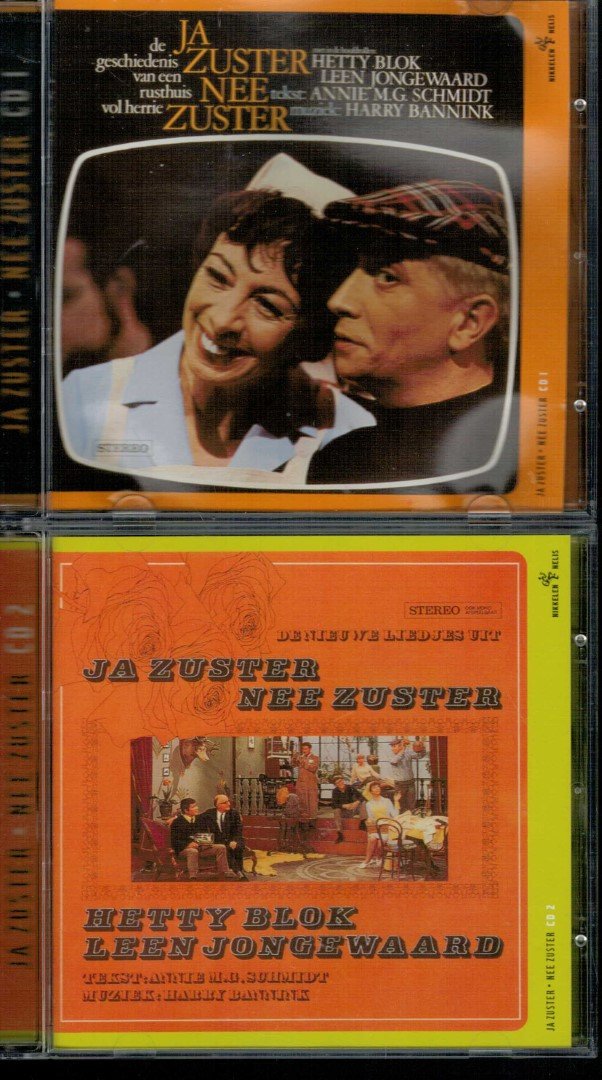 Schmidt, A.M.G. / Bannink, Harry - Annie M.G. Schmidt en Harry Bannink – Ja Zuster, Nee Zuster (De Geschiedenis Van Een Rusthuis Vol Herrie)complete verzameling orginele  opnamen uit de jaren zestig op 4 cd's