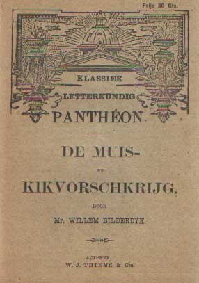 Bilderdijk, Willem - De muis- en kikvorschkrijg - Homerus nagezongen