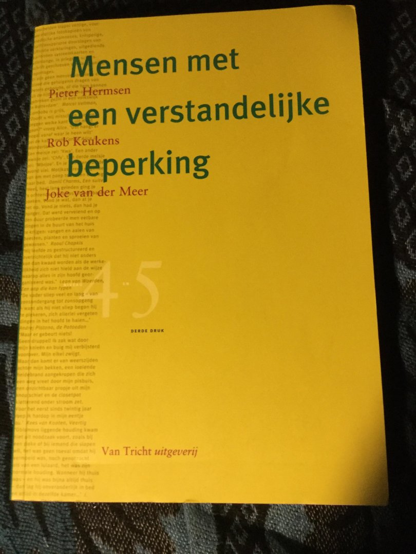Hermsen, Pieter, Keukens, Rob, Meer, Joke van der - Mensen met een verstandelijke beperking