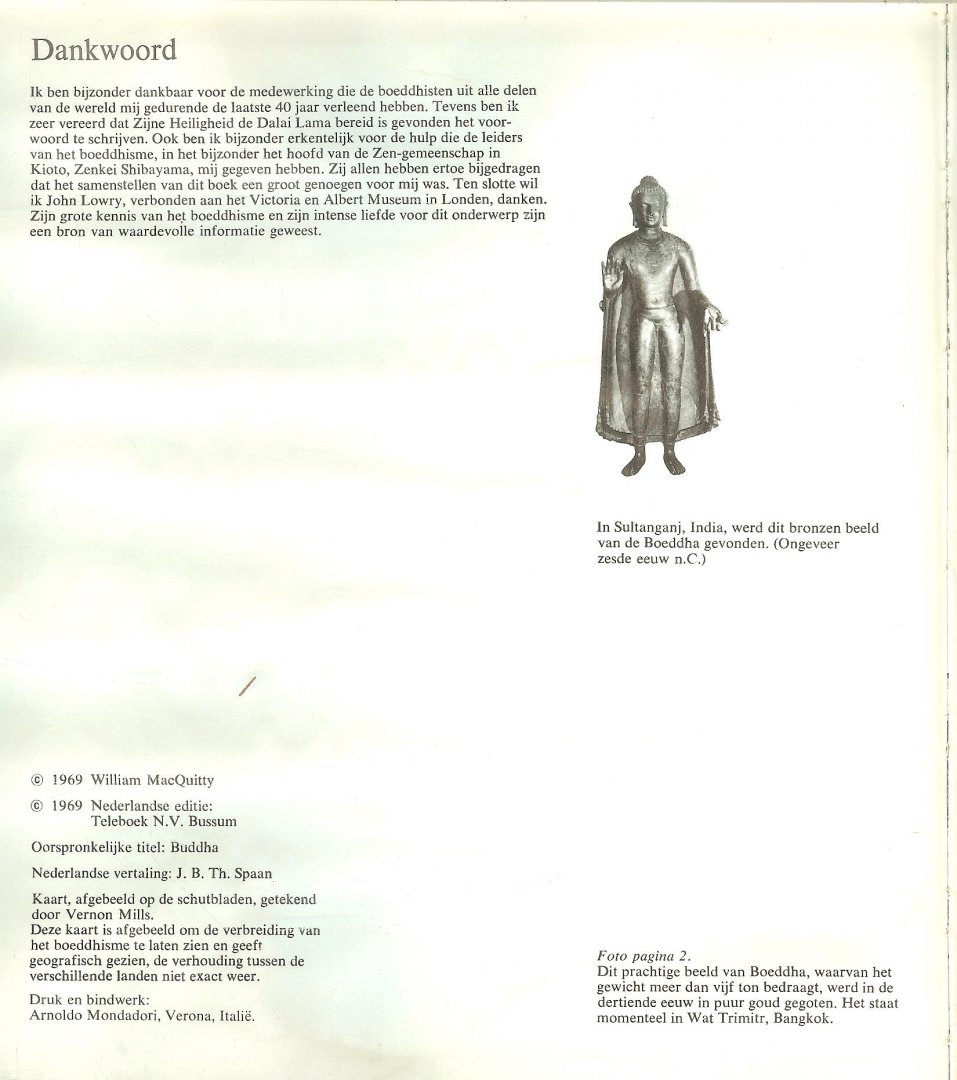Macquitty William   Nederlandse vertaling  J.B.Th. Spaan - Boeddha