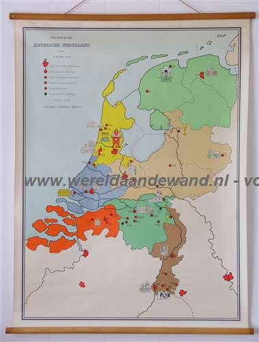 Luyn, A.H. van - Schoolkaart / Wandkaart katholiek Nederland