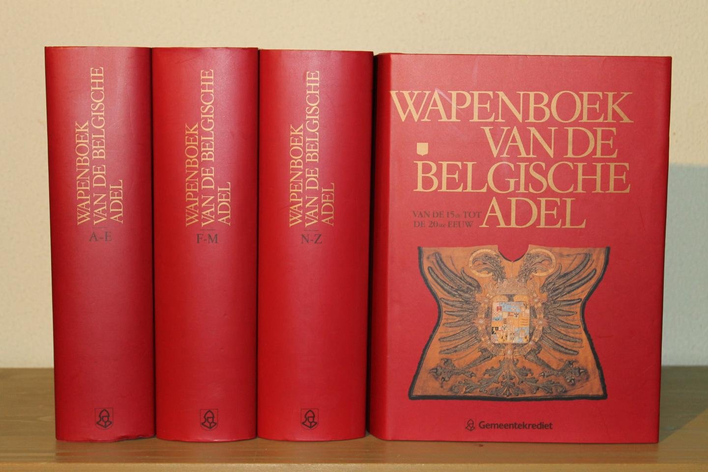 DUERLOO, Luc / JANSSENS, Paul - Wapenboek van de Belgische adel van de 15de tot de 20ste eeuw. (4 volumes) DUERLOO, Luc / JANSSENS, Paul - Wapenboek van de Belgische adel van de 15de tot de 20ste eeuw. (4 volumes)