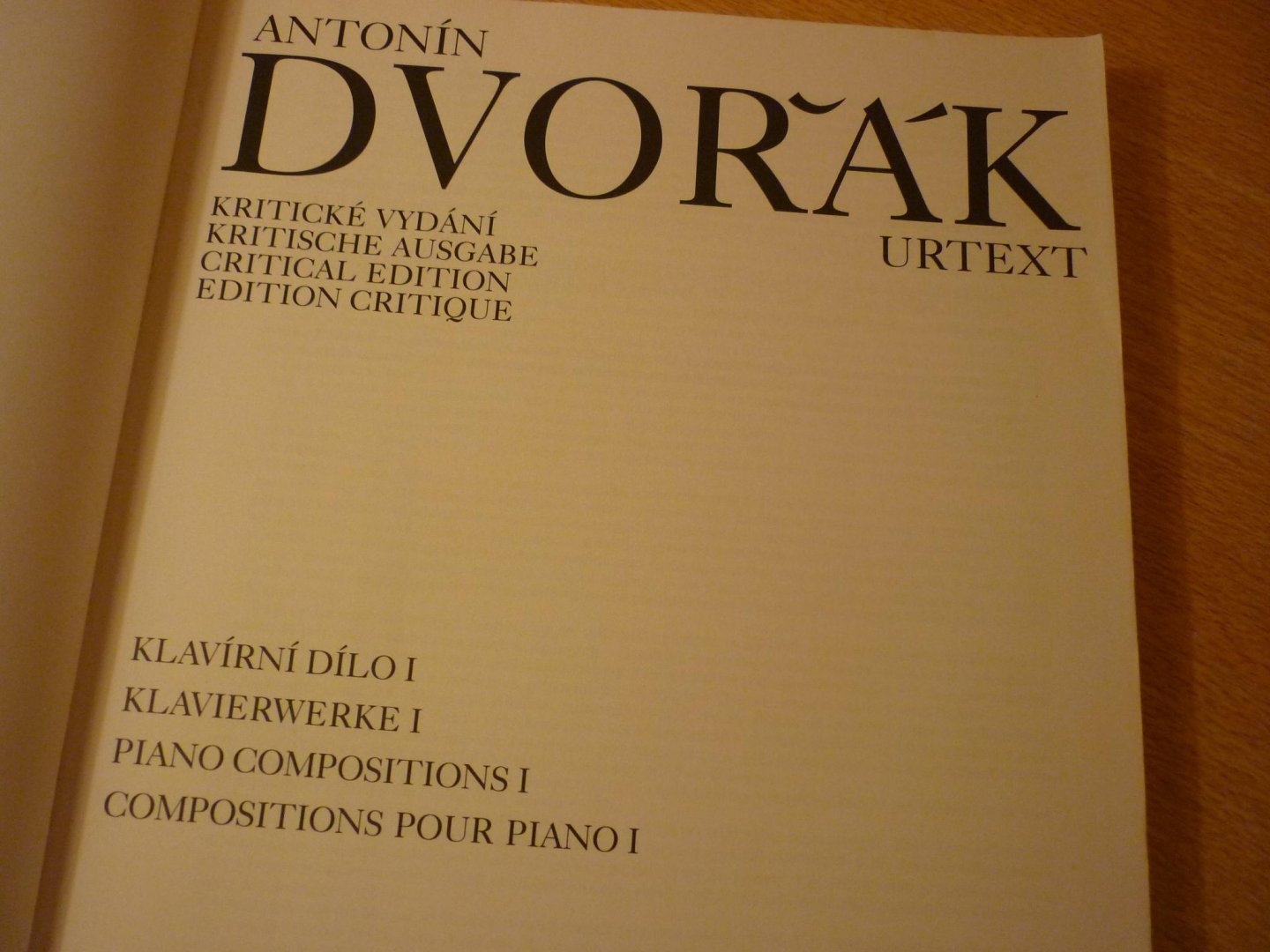 Dvorak; Antonín (1841 – 1904) - Klavierwerke - Deel II; Kritische Ausgabe Sonderanfertigung