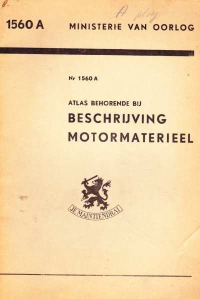 niet vermeld - Atlas behorende bij beschrijving motormaterieel