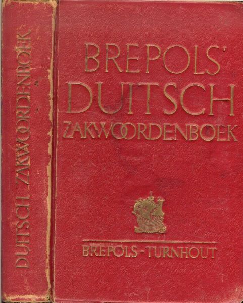 Brepols - Brepols  Duitsch zakwoordenboek eerste deel Nederlandsch-Fransch