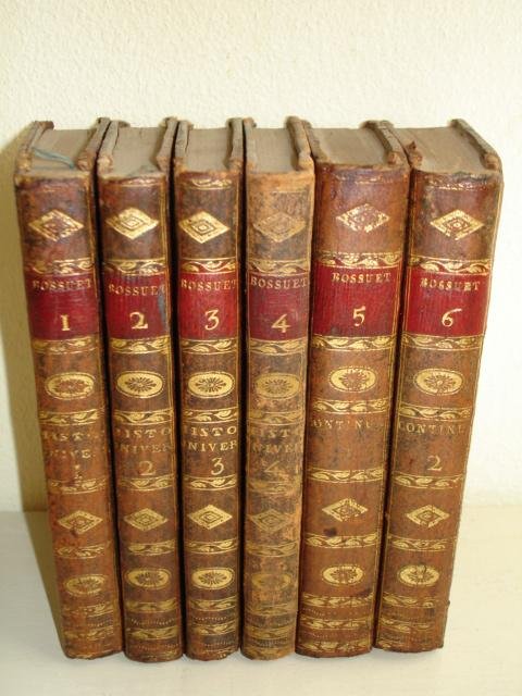 Bossuet. - Discours sur l'histoire universelle; complete set of 6 volumes.