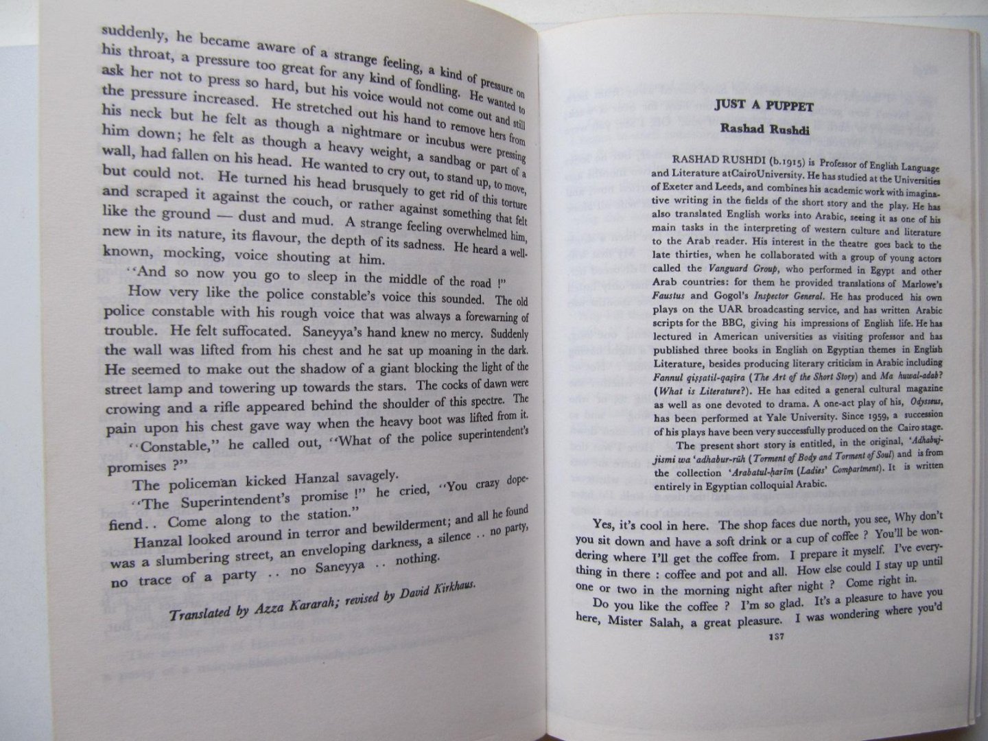 Mahmoud Manzalaoui / Edit. - Arabic Short Stories (1945-1965)