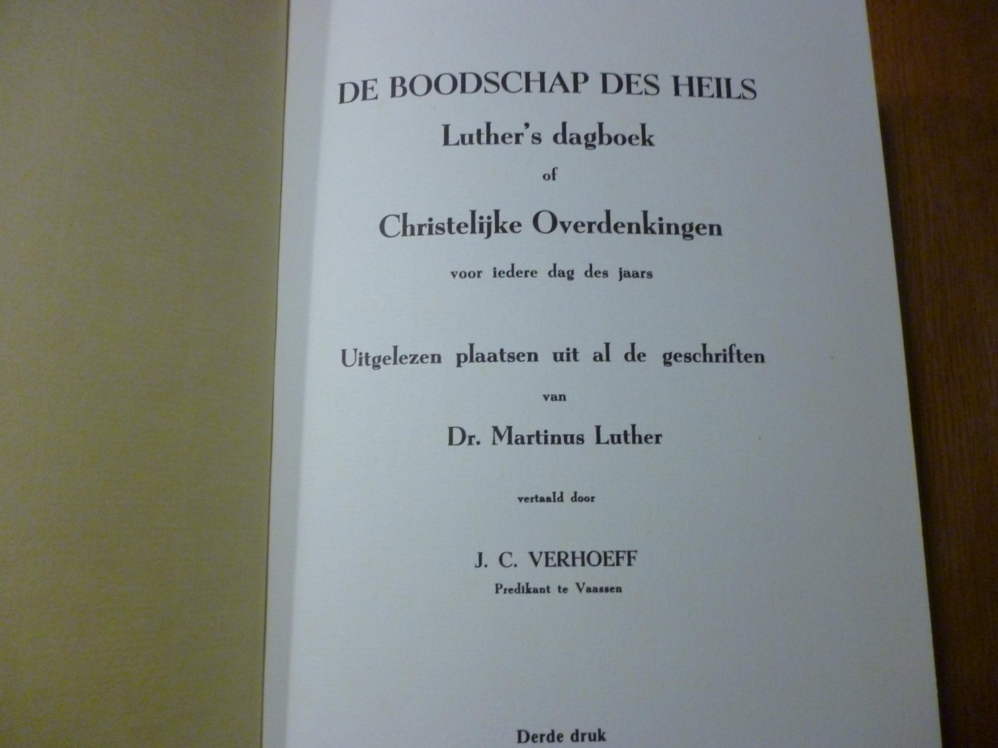 Luther Martinus - De boodschap ders Heils