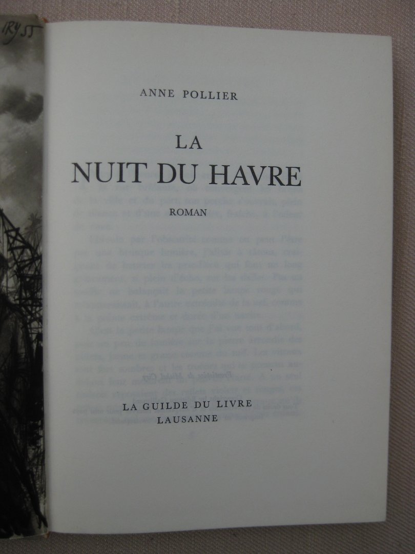 Pollier, Anne - La Nuit du Havre.