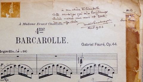 Fauré, Gabriel: - 4e Barcarolle (op. 44)