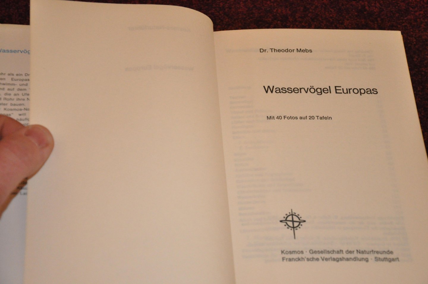 Mebs, Theodor - Wasservögel Europas