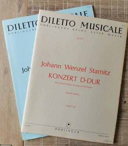 Stamitz, Johann: - Konzert D-Dur für Cembalo (Orgel, Klavier) und Orchester (Rudolf Walter)