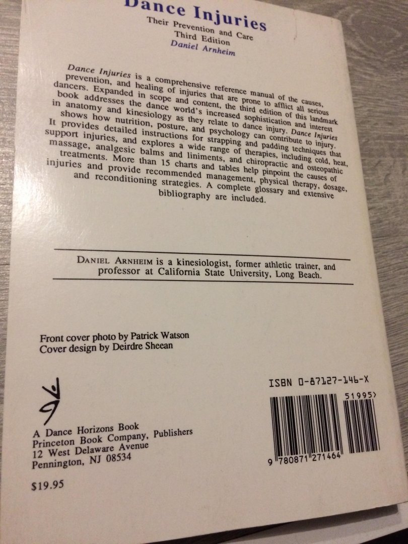 Daniel Arnheim - Dance Injuries