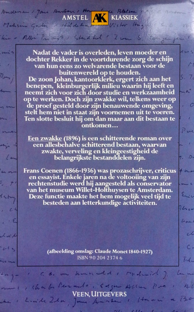 Coenen, Frans - Een zwakke