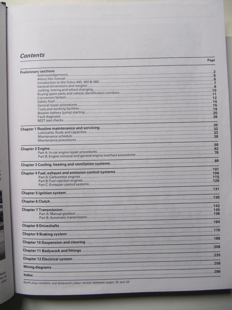 Haynes - Volvo 4440,460,480 -1987 to 1992