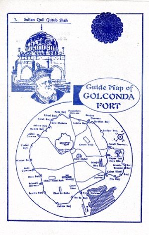 Charminar - Guide map of Colconda Fort
