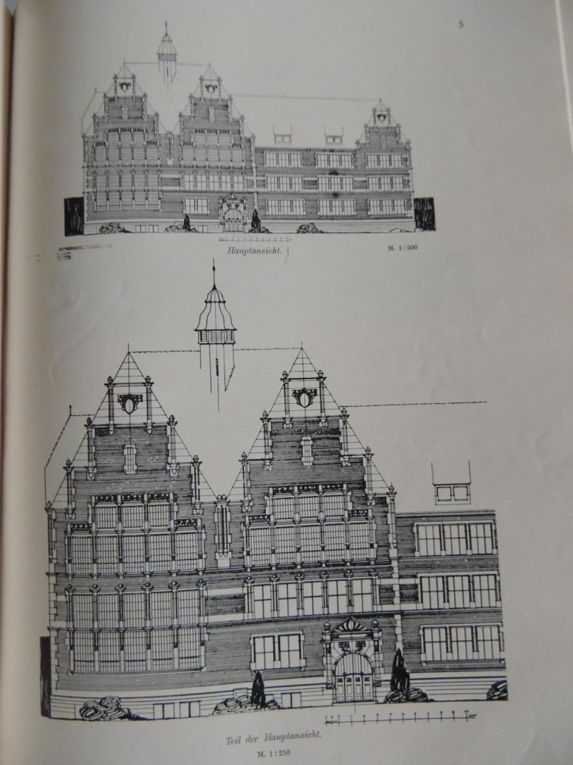 Hermann Scheurembrandt. -  Ernst Wasmuth - Architektur-Konkurrenzen. Sammelband I - II - III. ArchitekturKonkurrenzen 1 -2 -3.