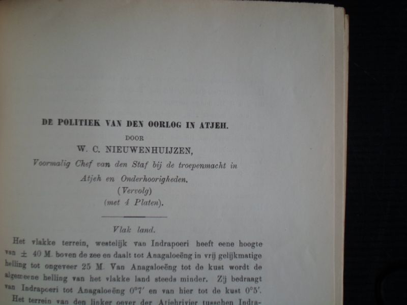 Schmidt, B.T.C.F. redactie - Indisch Militair Tijdschrift, maandelijkse uitgave van de Indische Krijgskundige Vereeniging