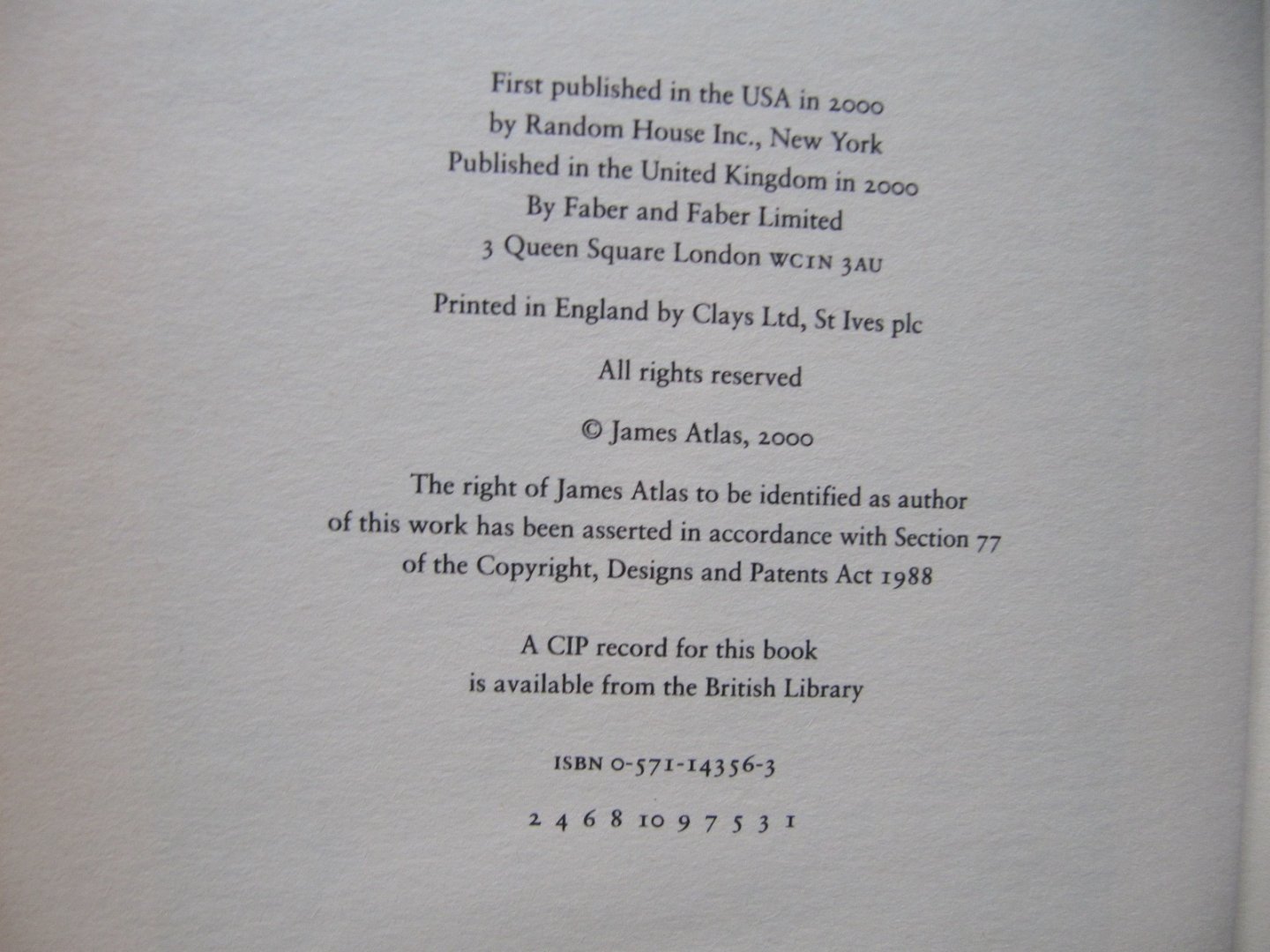 James Atlas - Bellow. A biography