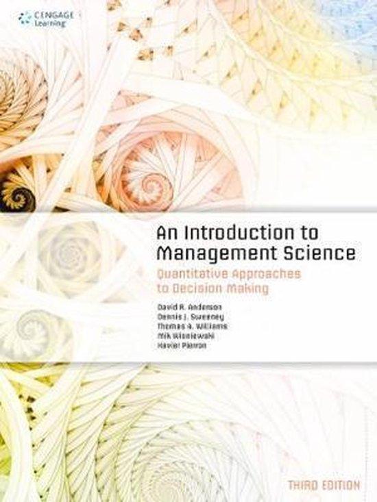 Xavier Pierron, Dennis Sweeney, David Anderson, Thomas Williams - An Introduction to Management Science / Quantitative Approaches to Decision Making