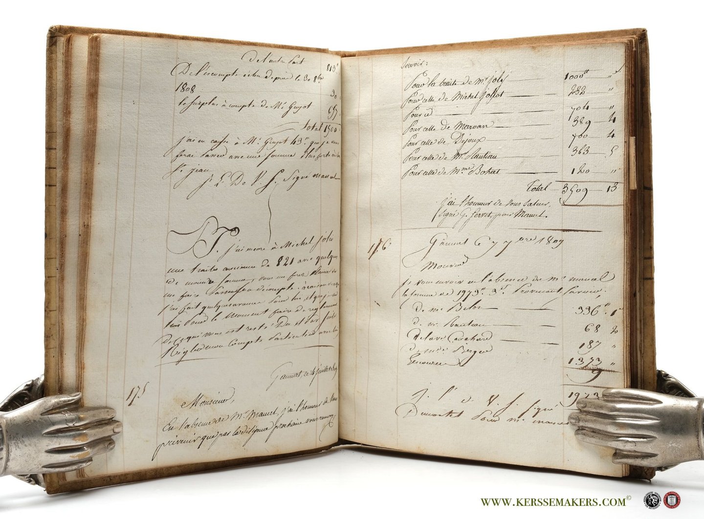 Manuscript - Book-keeping: - (Book-keeping). Gannat, (Allier), 1806-1811. 60 pages French text with 'Registre' and copies of letters of an enterprise at Gannat. Manuscript - Book-keeping: - (Book-keeping). Gannat, (Allier), 1806-1811. 60 pages French text with 'Registre' and copies of letters of an enterprise at Gannat.