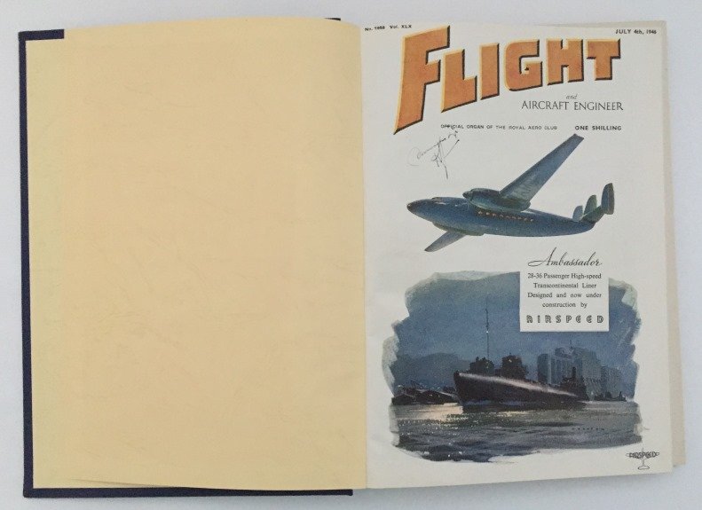 Smith, G. Geoffrey, C.M. Poulsen, ed., - Flight and Aircraft Engineer. Official organ of the Royal Aero Club. [13 issues of Vol. L/ 1946 in plain binding]