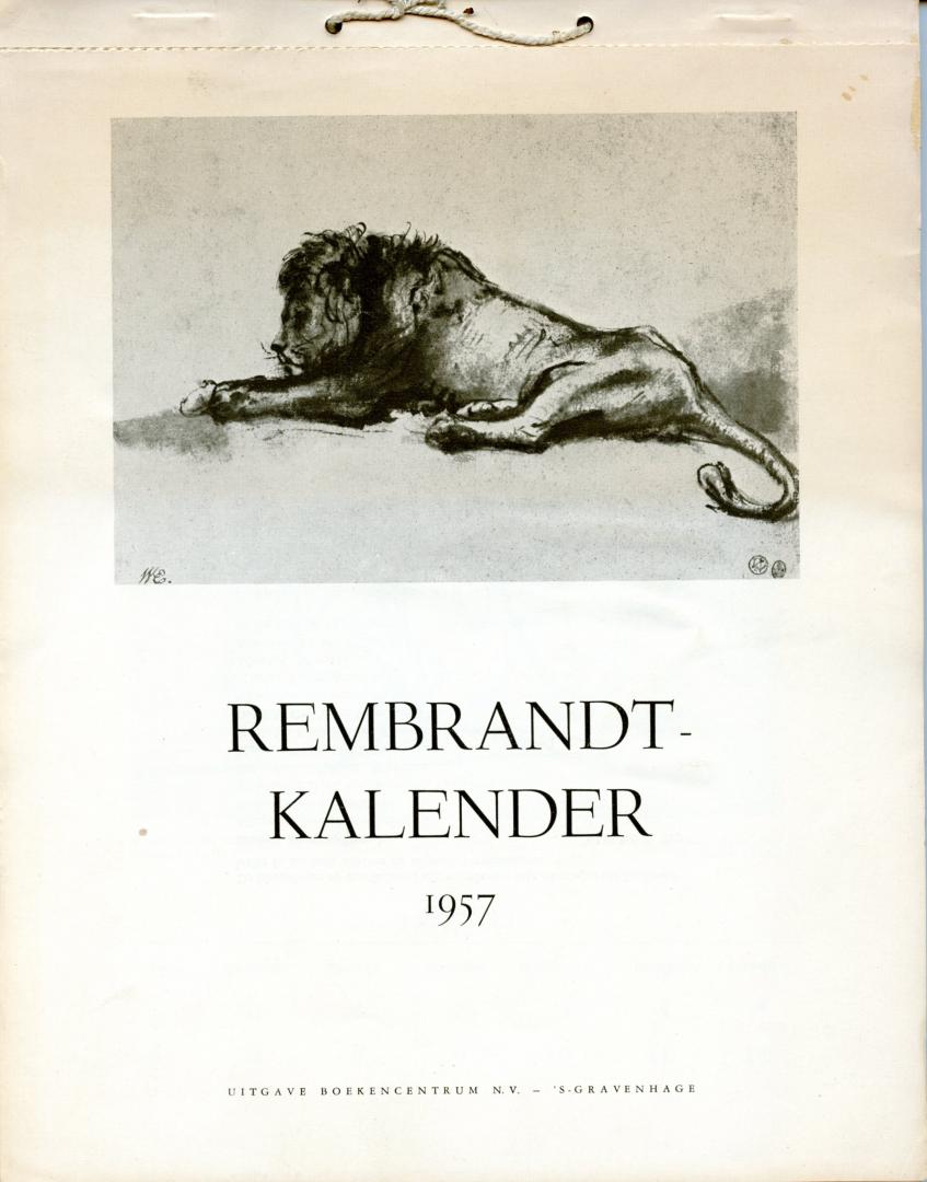  - Rembrandt - kalender 1957