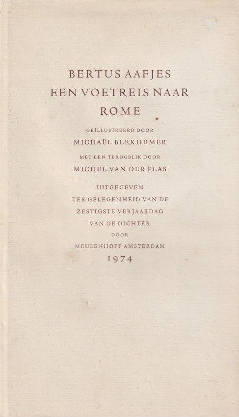 Aafjes, Bertus - Een voetreis naar Rome
