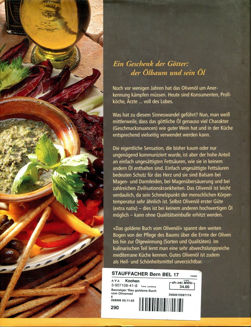 Bänziger, Erica (ds1352) - Das goldene Buch vom Olivenöl (olijfolie)