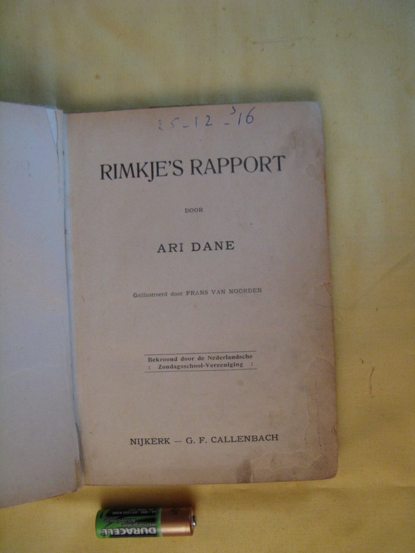 Dane, Ari - Rimkje's rapport