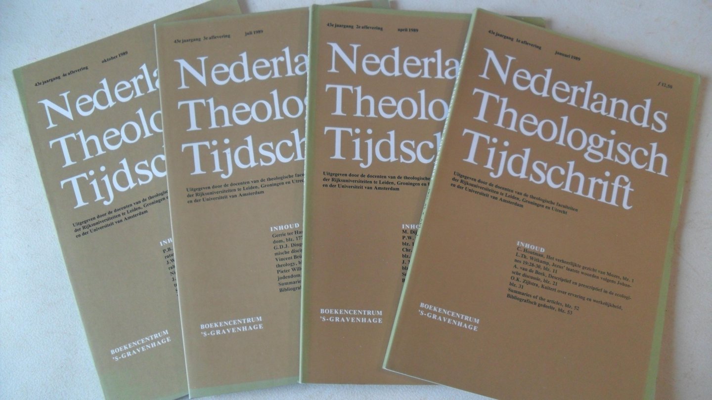Redactie - Nederlands Theologisch Tijdschrift 43e jaargang 1989- 4 tijdschriften