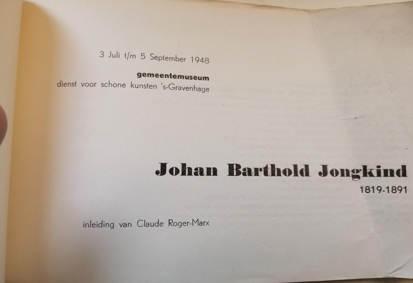 Roger-Marx, Claudde - Johan Barthold Jongkind. - 1819-1891