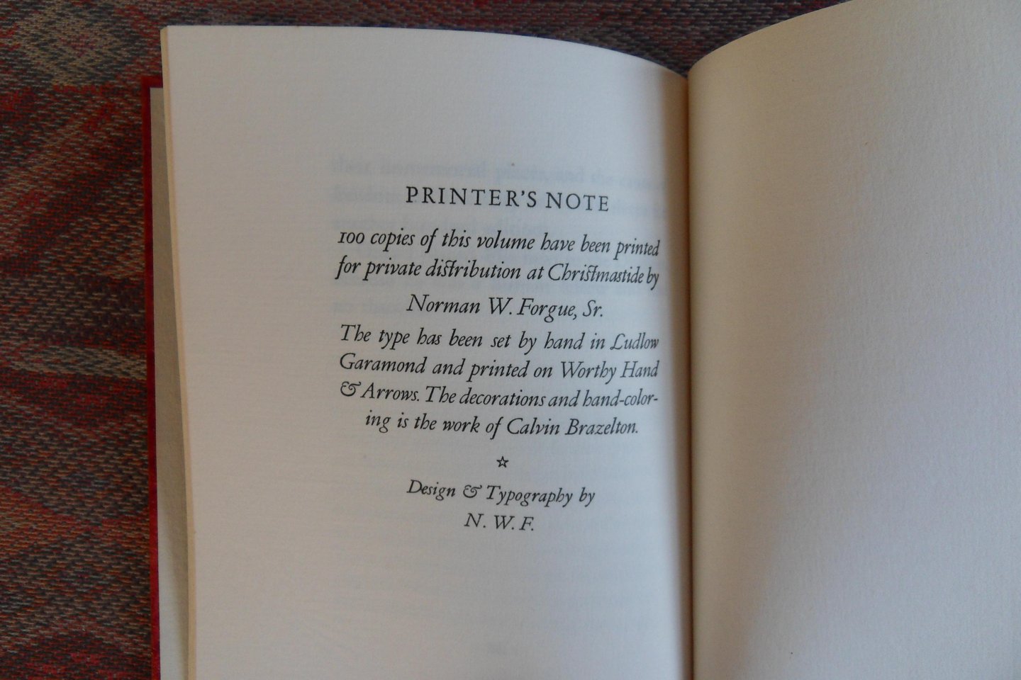 Gallienne, Richard le. - Anarchy in a Library. - A Fable for Socialists. [ Only 100 copies printed ].