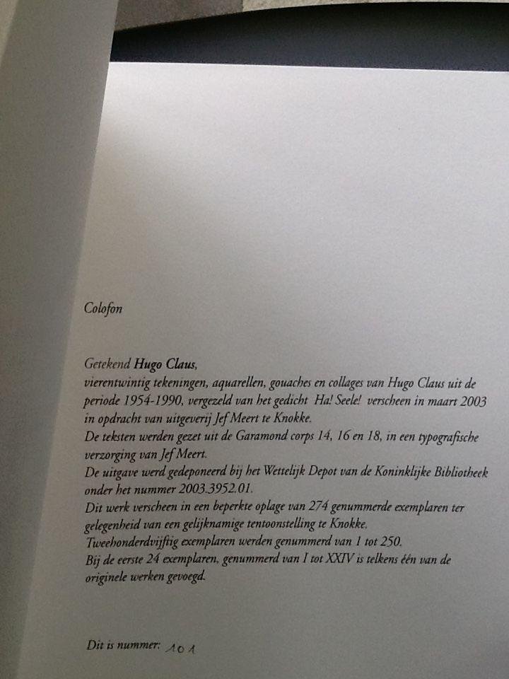 Hugo Claus - Getekend Hugo Claus