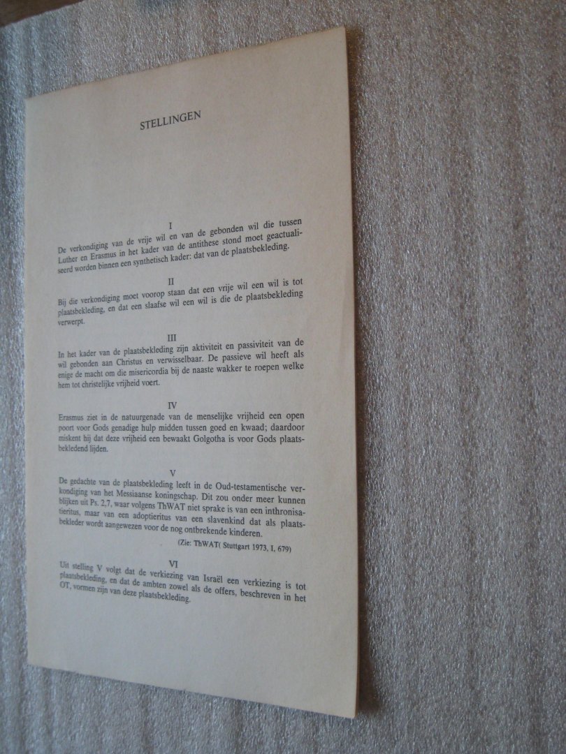 Geurs, Harm - Te bevrijden vrijheid / incl. losse stellingen