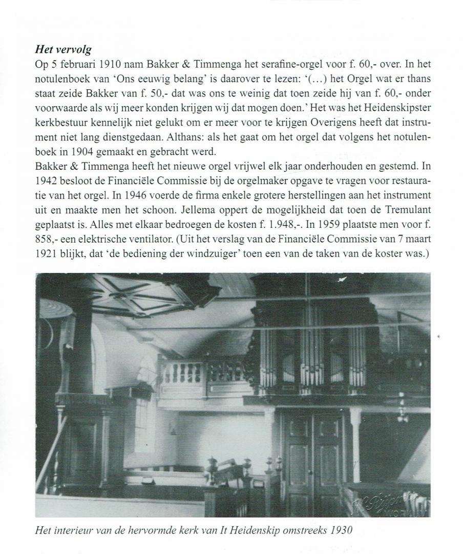  - Het charmante Bakker & Timmenga-orgel van It Heidenskip