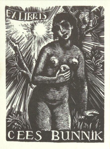 Hodek, Jozef. - Exlibris voor Cees Bunnik